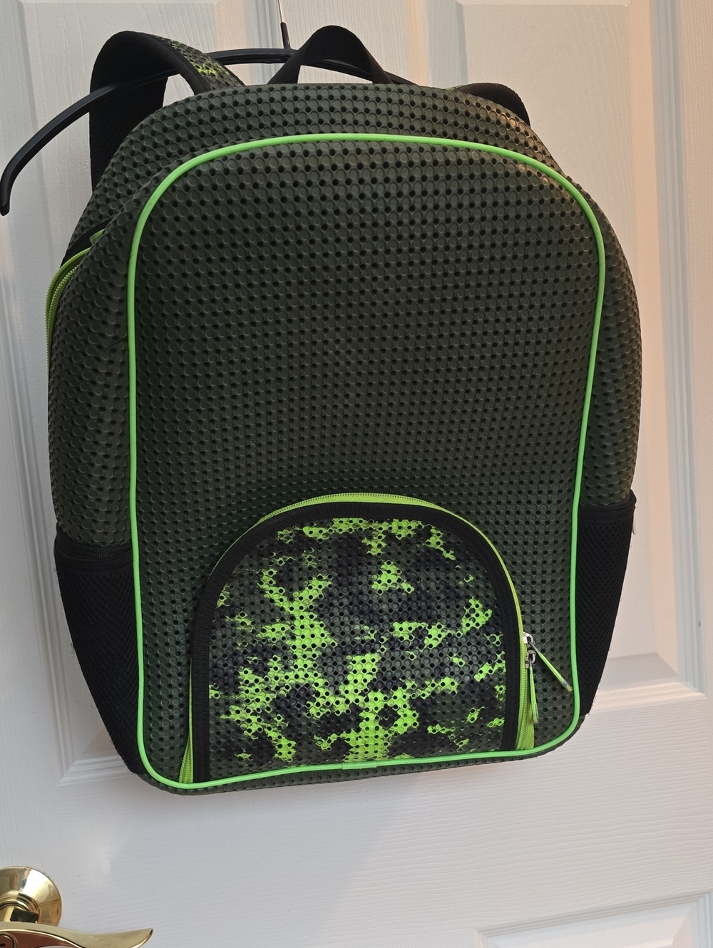 Light + Nine Green and Black Backpack - Like New